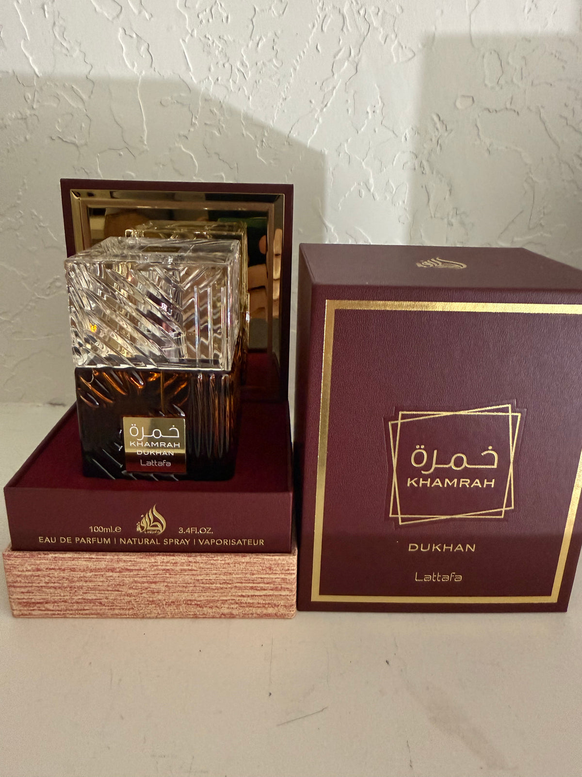 Lattafa Khamrah Dukhan Partial Bottle - Members Shelf