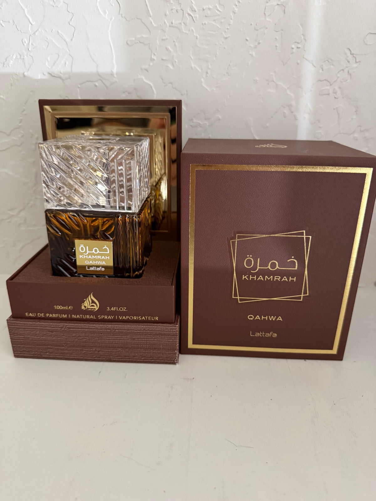 Lattafa Khamrah Qahwa Partial Bottle - Members Shelf